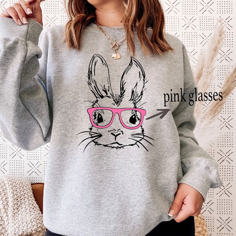 🐰Easter Bunny Face Ladies Sweatshirt🐰